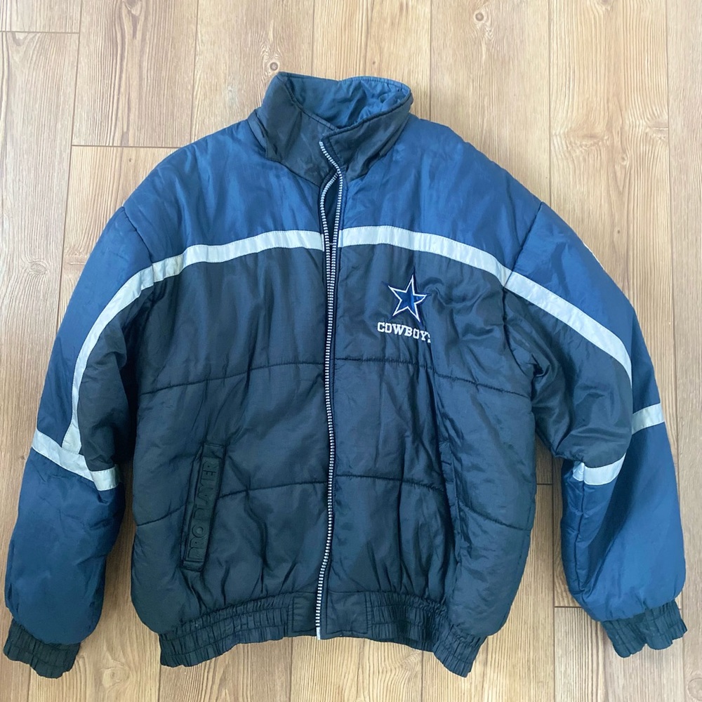 Vintage pro player cowboys reversible jacket